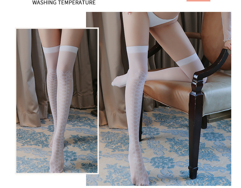 长靴提花情趣丝袜诱惑舒适耐穿防勾丝美腿显瘦女士性感透明长筒丝袜